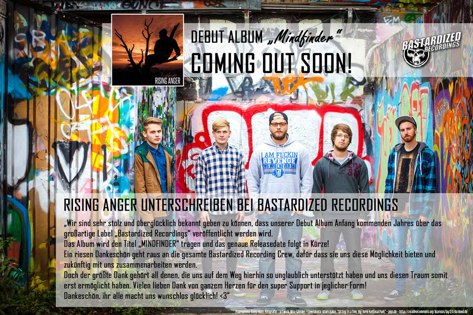 RISING ANGER sign with Bastardized Recordings